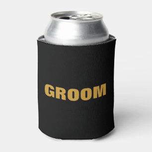 Porta-lata Dourado Groom