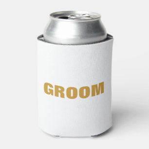 Porta-lata Dourado Groom