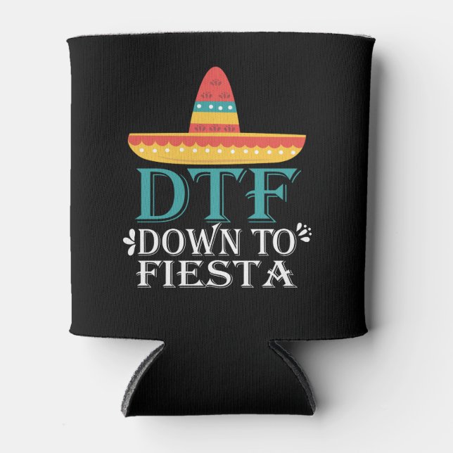 Porta-lata Down To Fiesta DTF - Cinco Engraçados De Mayo (Frente)