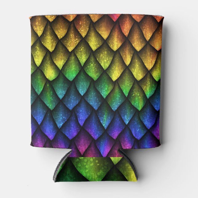 Porta-lata Dragão dimensiona textura 3D ininterrupta. (Frente)