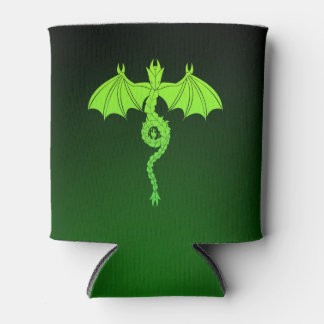 Porta-lata Dragão Serpente Verde