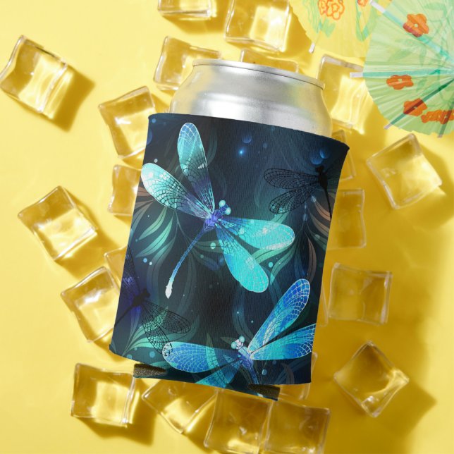 Porta-lata Dragonflies de lago (Verão in situ)