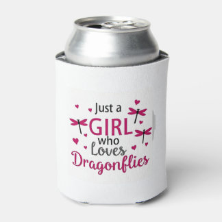 Porta-lata Dragonfly Just A Girl Who Loves Dragonflies T-Shir