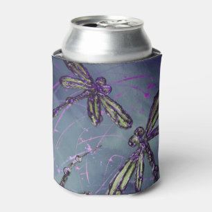 Porta-lata Dragonfly Purple Night Fliting