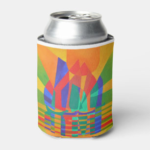 Porta-lata Dreamboat A Cubist Lixo Em Cores Primárias