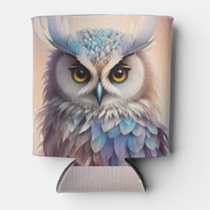 Porta-lata Dreamy Fantasy Owl Soft Pastel Colors