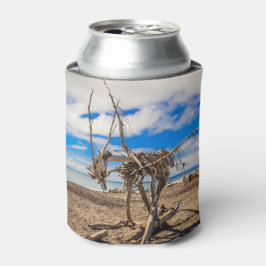 Porta-lata Driftwood trabalho de arte em Hokitika Beach, Nova