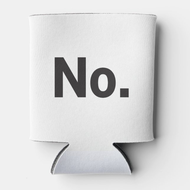 Porta-lata Drink Koozy: No. (Frente)