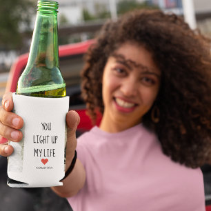 Porta-lata Duas Fotografias Feliz Dia dos Namorados Citaç