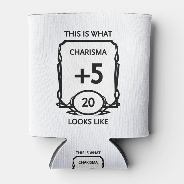 Porta-lata Dungeons and Dragon Charisma Can Cooler (Frente)