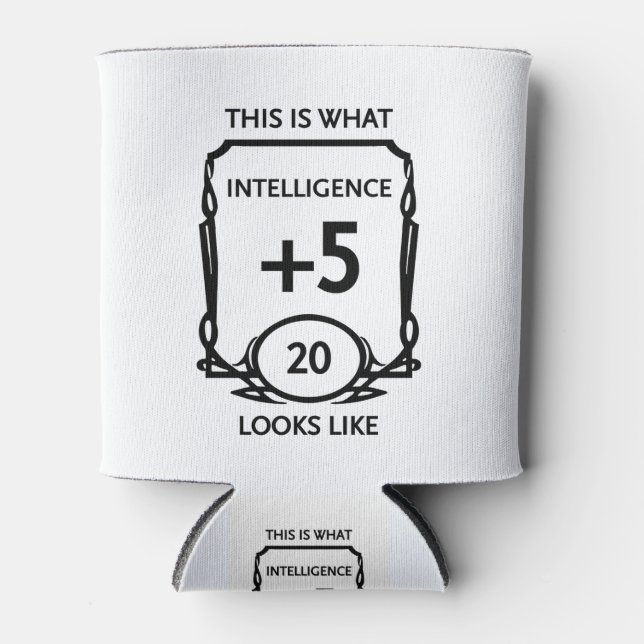 Porta-lata Dungeons e Dragon Intelligence Can Cooler (Frente)