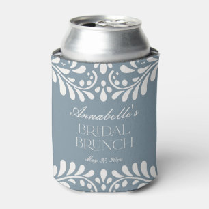 Porta-lata Dusty Blue Talavera Espanhol Fiesta Bridal Brunch