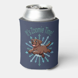 Porta-lata É a Hora do Zoomie Chocolate Lab