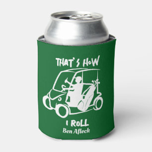 Porta-lata É assim que eu giro Golf Cart Golfer Beer Koozie P