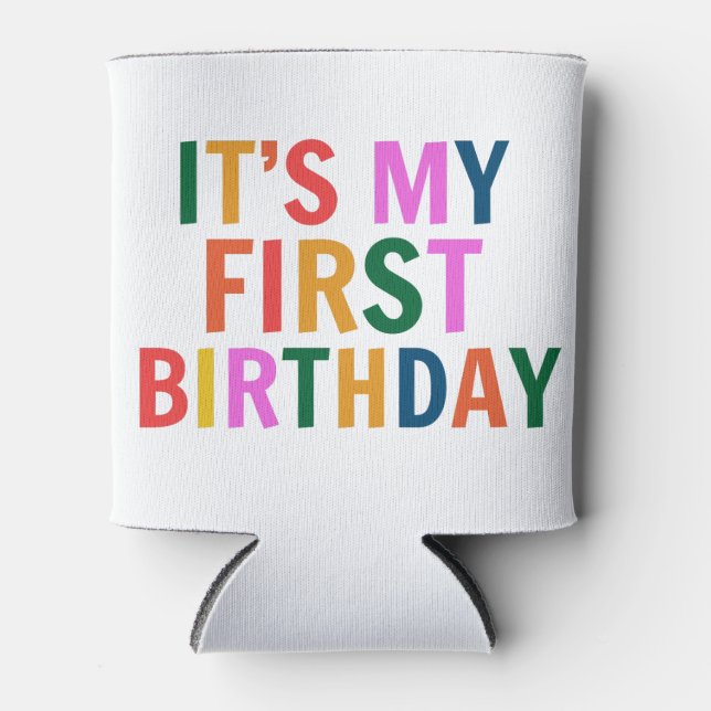 Porta-lata É o Meu 1º Aniversário (Frente)