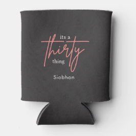 Porta-lata é uma na moda aniversário de 30 anos elegante de t