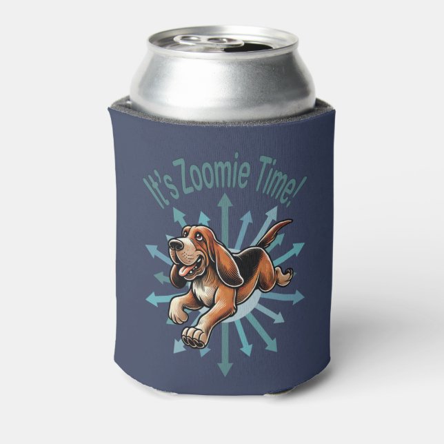 Porta-lata É Zoomie Time Hound Dog (Can Back)