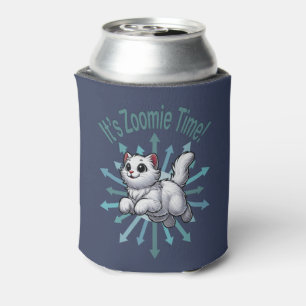 Porta-lata É Zoomie Time White Cat