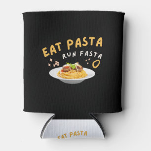 Porta-lata Eat Pasta Run Fasta-Spaghetti-Food-Funny