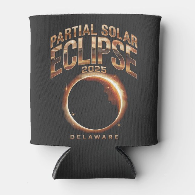 Porta-lata Eclipse Solar Parcial 2025 Astronomy Event (Frente)