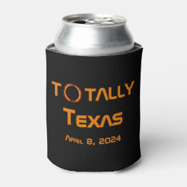 Porta-lata Eclipse Solar Totalmente Texas 2024