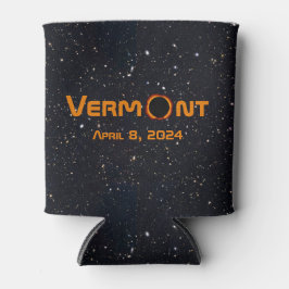 Porta-lata Eclipse Solar Totalmente Vermont 2024