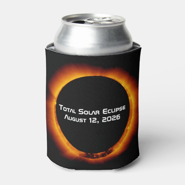 Porta-lata Eclipse Total do Sol de 2026 (Can Front)