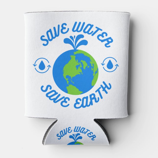 Porta-lata Economize Água Salve a Terra (Frente)