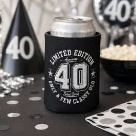 Porta-lata Edição Limitada Incrível 40º Aniversário Preto