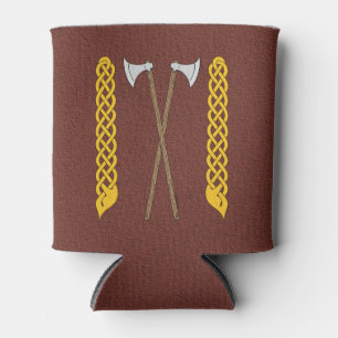 Porta-lata Eixos Dinamarquês/Viking Cruzados com Placa