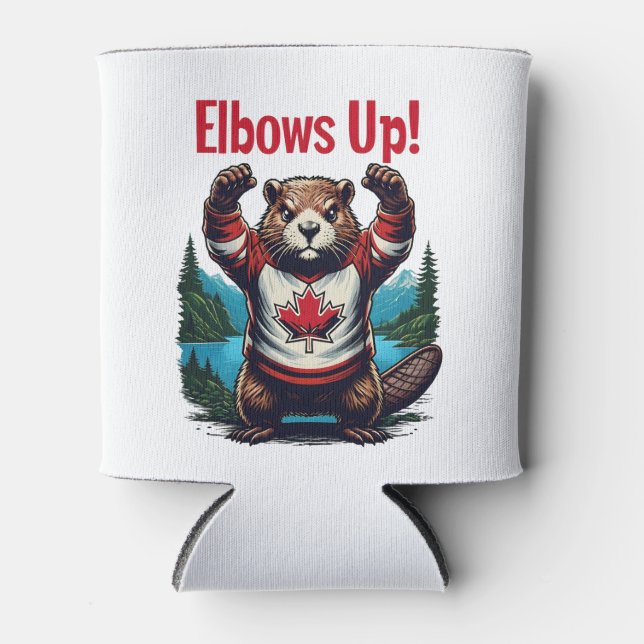 Porta-lata Elbows Up Canadá (Frente)