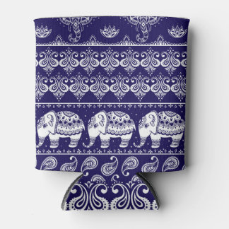 Porta-lata Elefante, paisley: padrão de colheita tribal.
