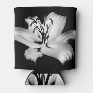 Porta-lata Elegância Floral Monocromática.