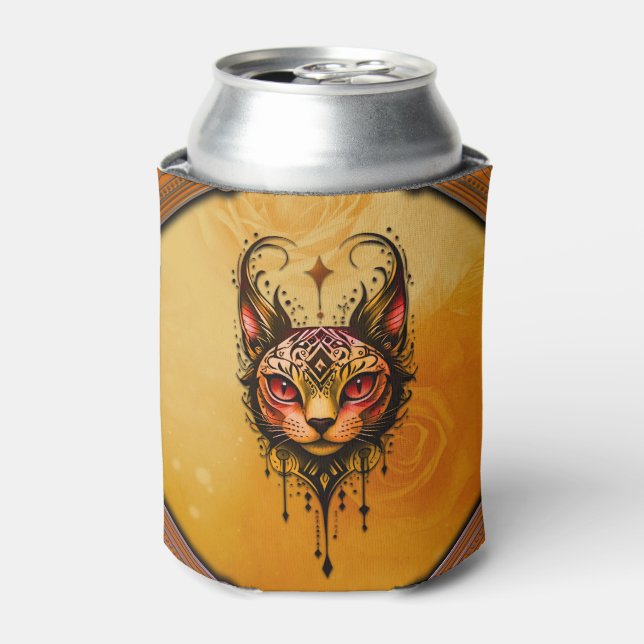 Porta-lata elegância fundamental: um retrato de um gato (Can Front)