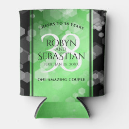 Porta-lata Elegante 38º aniversário do casamento do Emerald