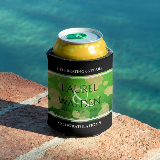 Porta-lata Elegante 66º aniversário de casamento de Titanite (Piscina in situ)