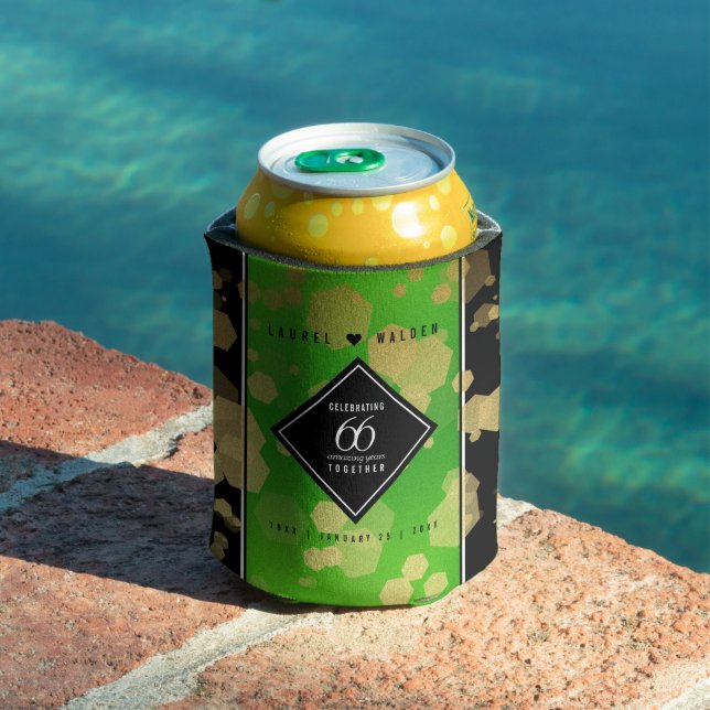 Porta-lata Elegante 66º aniversário de casamento de Titanite (Piscina in situ)