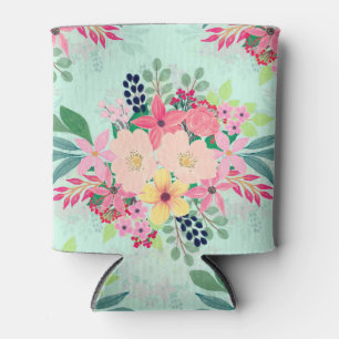 Porta-lata Elegante Floral - Pintor de Aquarela - Design Girl