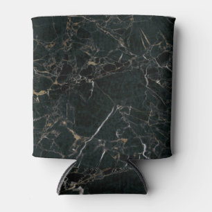 Porta-lata Elegante mármore negro: fundo texturizado