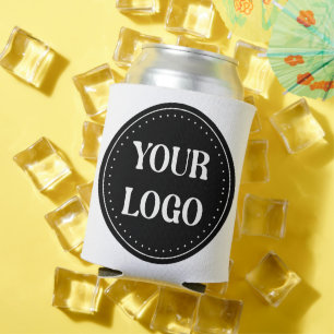 Porta-lata elegante, moderno, refinado e editável.