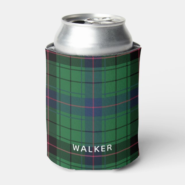 Porta-lata Elegante Xadrez Rústico Davidson Tartan (Can Front)