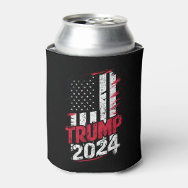 Porta-lata Eleição TRUMP 2024 Bandeira Vintage EUA