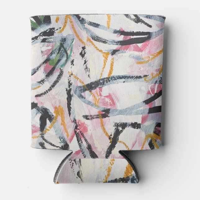 Porta-lata Elemento Design de pintura acrílica (Frente)