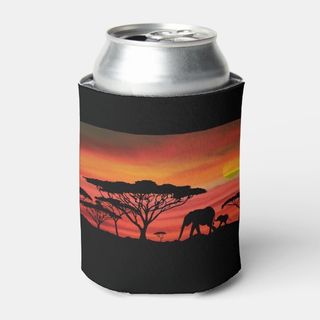 Porta-lata Elephant Sunset (Can Front)