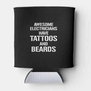Porta-lata Elétricos Incríveis De Mens Têm Tatuagens E Barbas