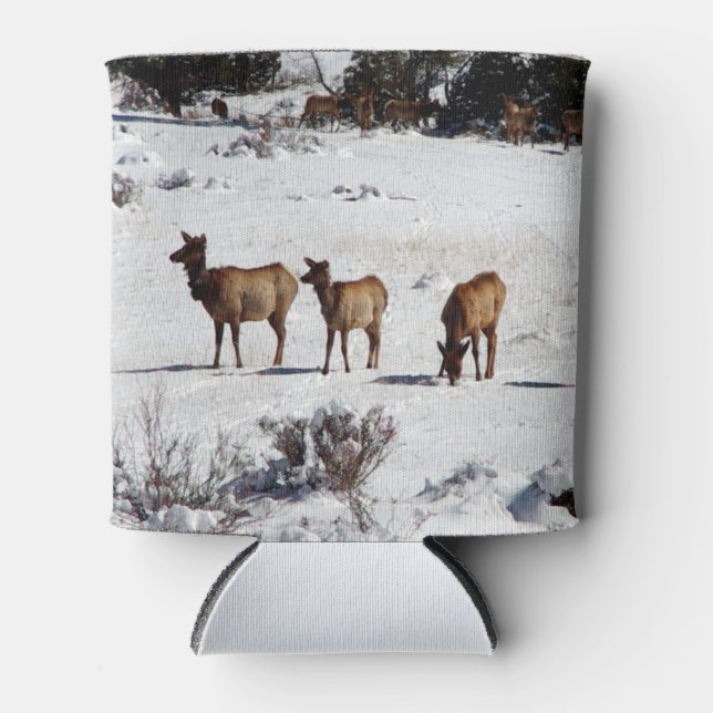 Porta-lata Elk na neve pode resfriar (Frente)