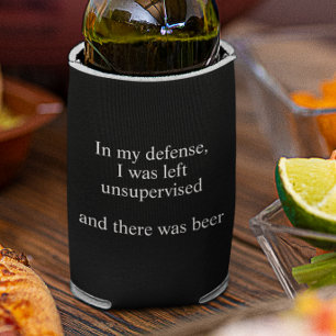 Porta-lata Em minha defesa deixada a cerveja não