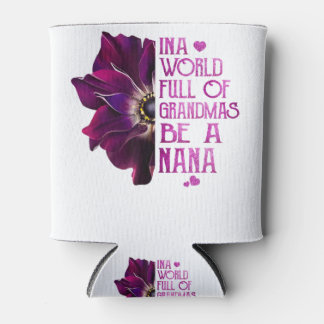 Porta-lata Em Um Cheio Mundial De Avós Seja Na Roxo Anemone
