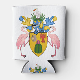 Porta-lata emblema das ilhas turcas e caicos