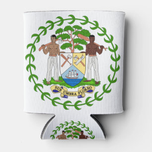 Porta-lata emblema de belize